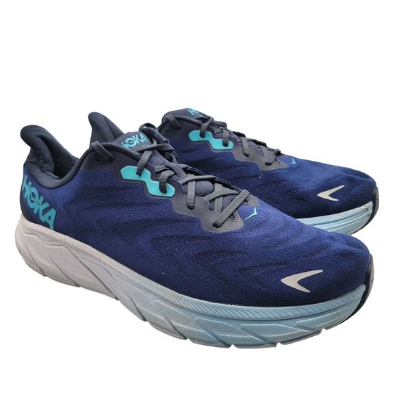 Hoka One One Arahi 6 Mens 12D Blue Athletic Shoes Casual Comfort Running Walking - Picture 1 of 15